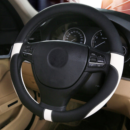 Green Leather Steering Wheel Cover