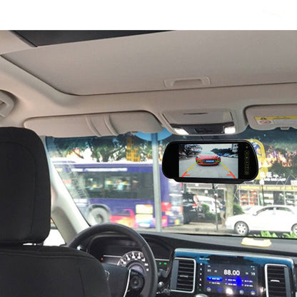 Car rear view display can be connected with vehicle DVD